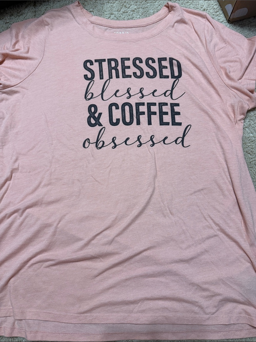 torrid Peach Pink Slim Fit Graphic Tee